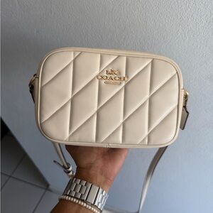 Coach Ivory Quilted Crossbody Bag